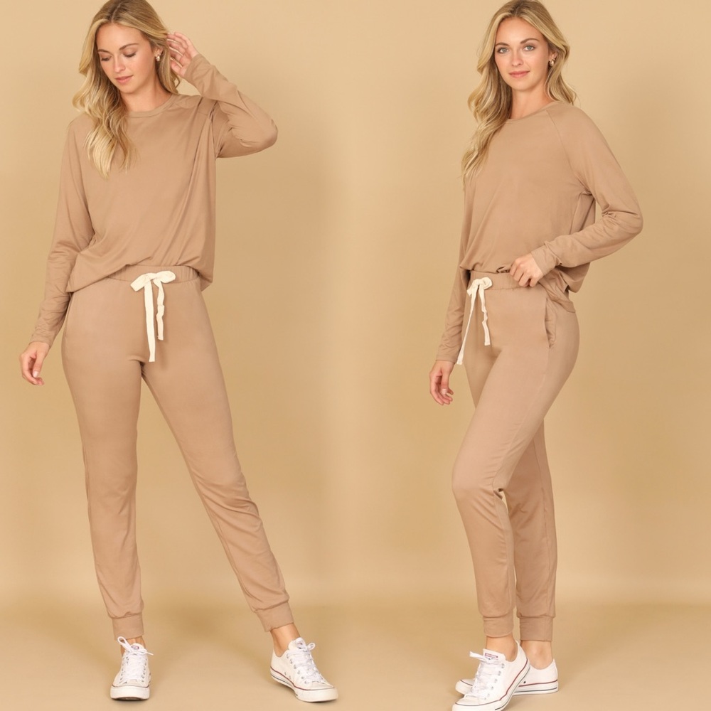 Women's Tan Lounge Set